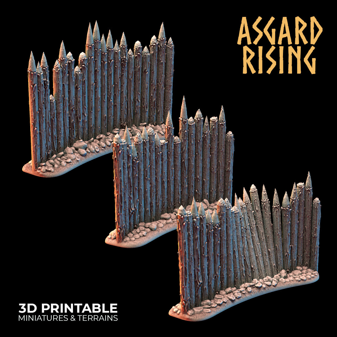 Fortified Village - Modular Resin Custom Terrain - Palisades - Asgard Rising