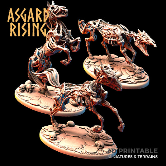 Druagr Skeleton Horses - Asgard Rising