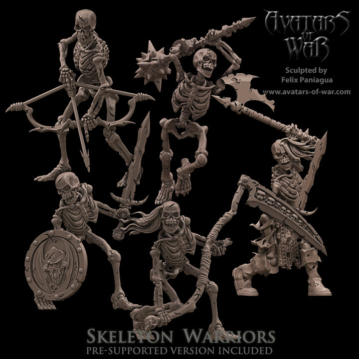 5x Skeleton Warriors - Avatars of War