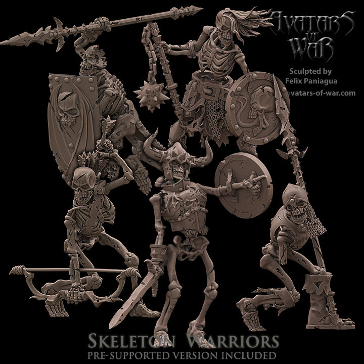 5x Skeleton Warriors - Avatars of War