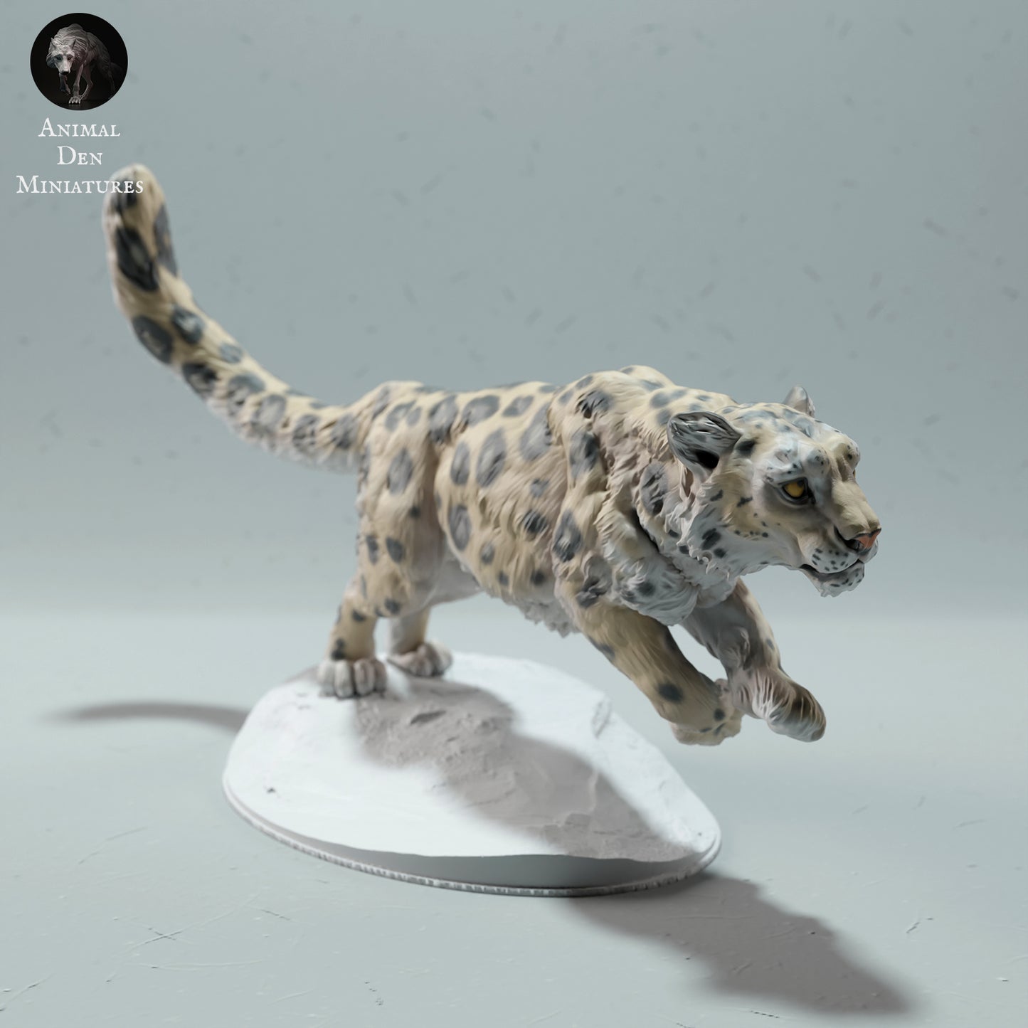 Snow Leopard Run - Animal Den Miniatures