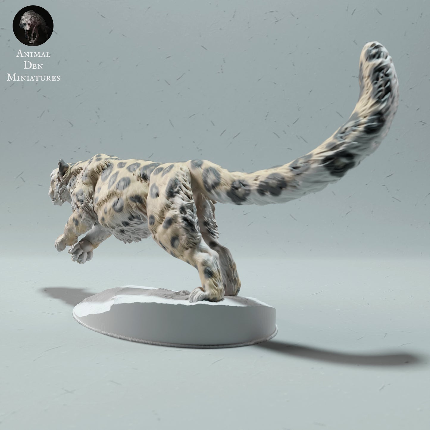 Snow Leopard Run - Animal Den Miniatures