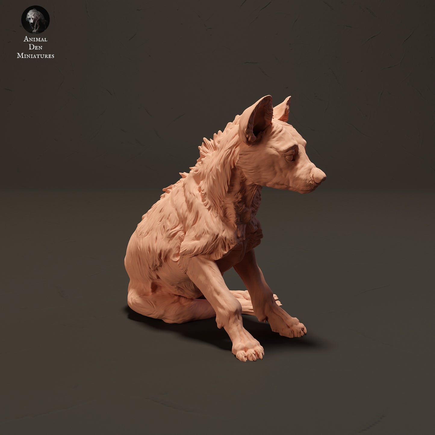 Spotted Hyena Pup - Animal Den Miniatures