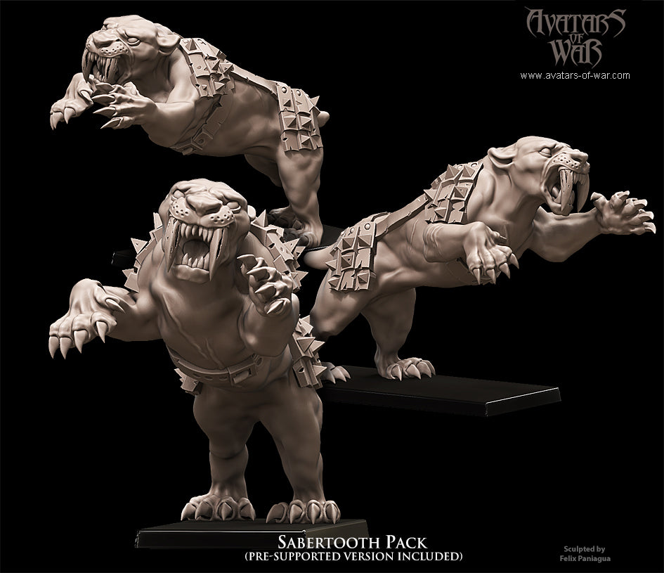 6x Sabertooth Tigers pack - Avatars of War