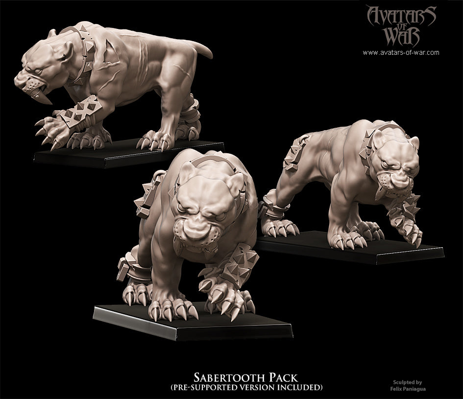 6x Sabertooth Tigers pack - Avatars of War