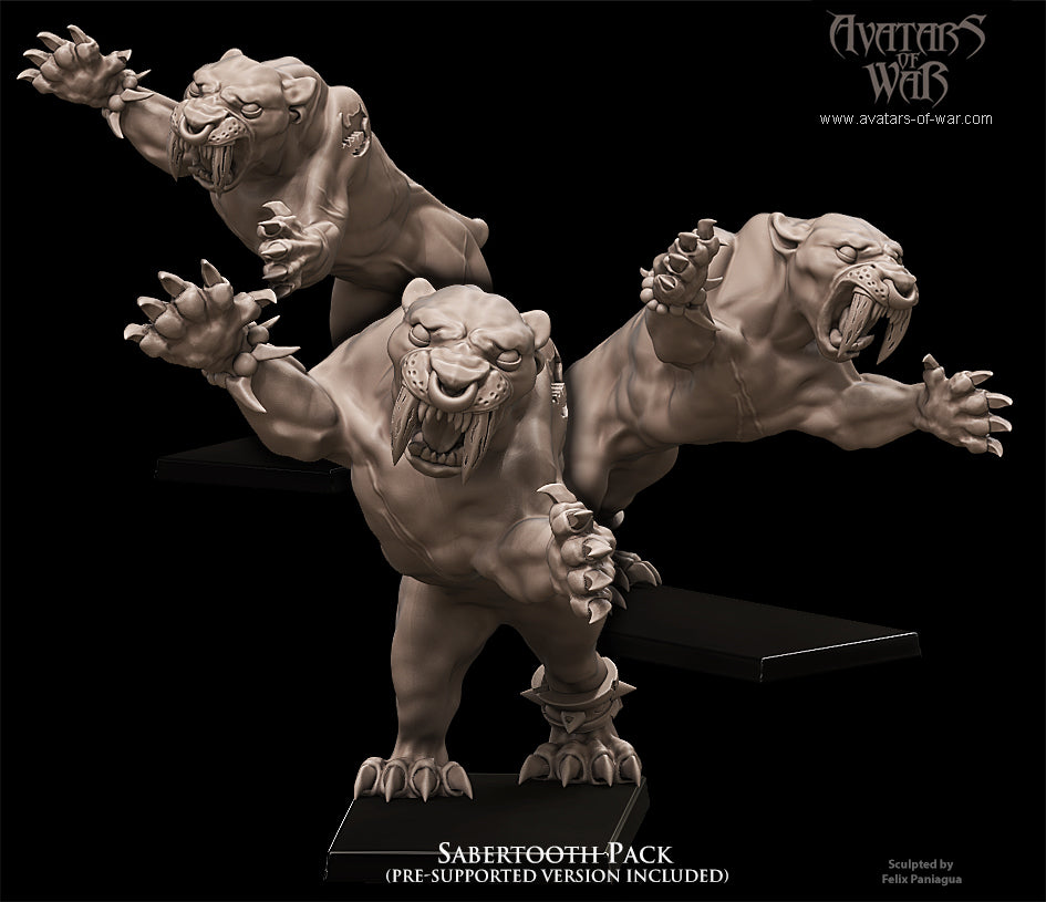 6x Sabertooth Tigers pack - Avatars of War