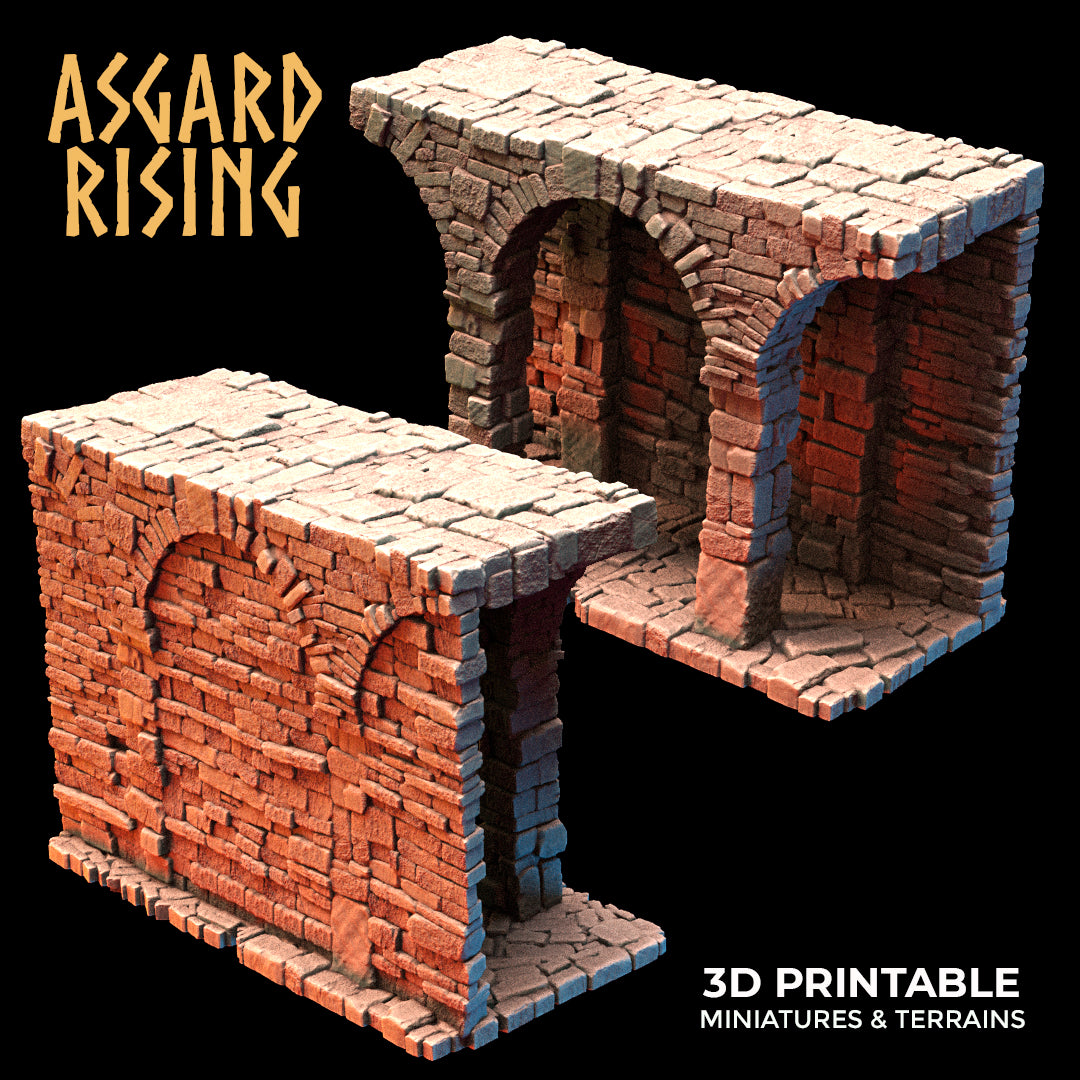 Stone Constructions and Ruins (Crumbling Version) - Modular Resin Custom Terrain - Asgard Rising