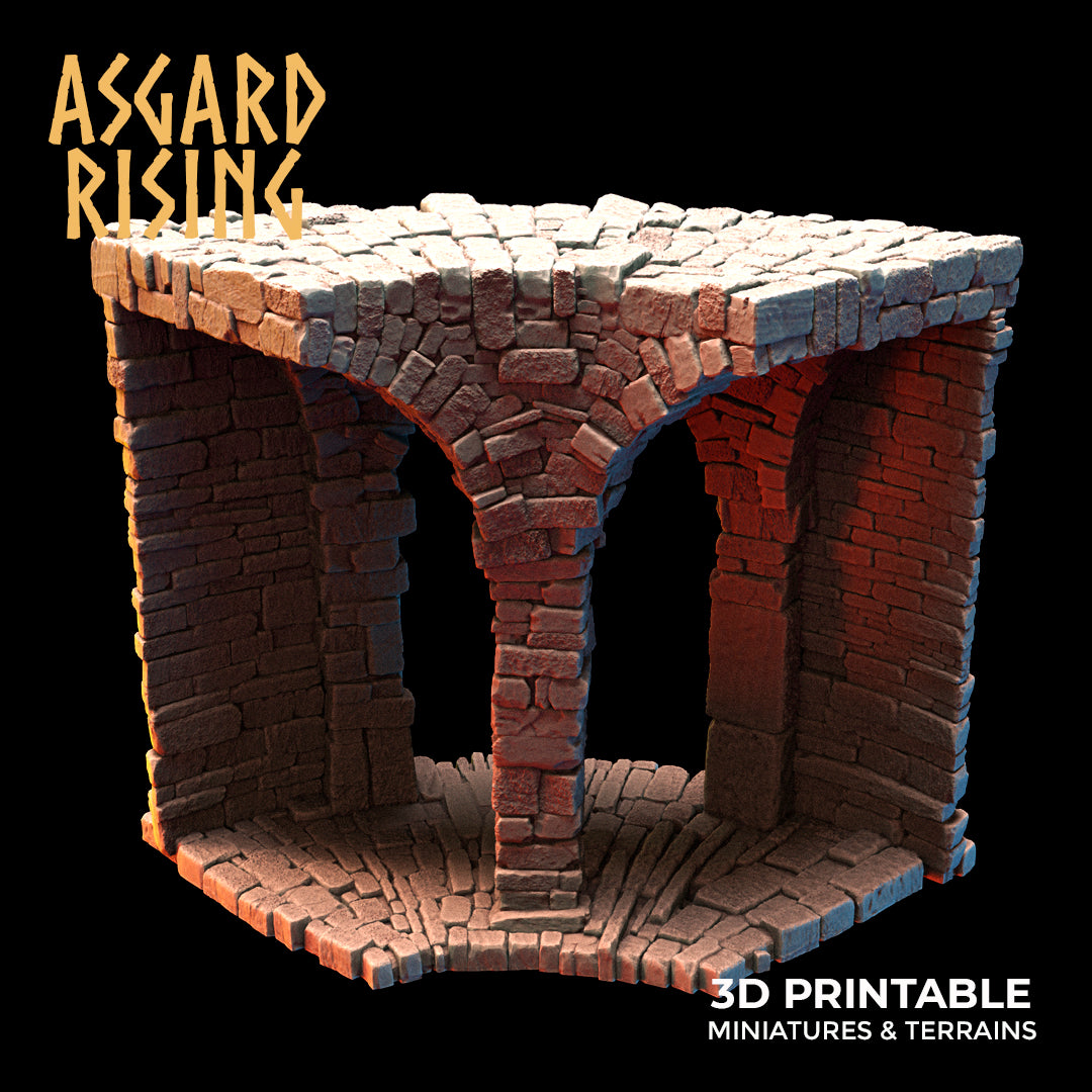 Stone Constructions and Ruins (Crumbling Version) - Modular Resin Custom Terrain - Asgard Rising