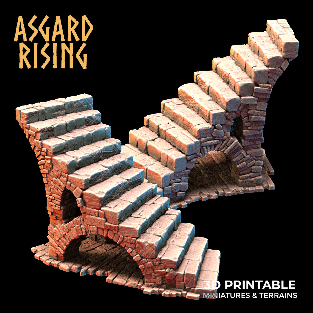 Stone Constructions and Ruins (Crumbling Version) - Modular Resin Custom Terrain - Asgard Rising