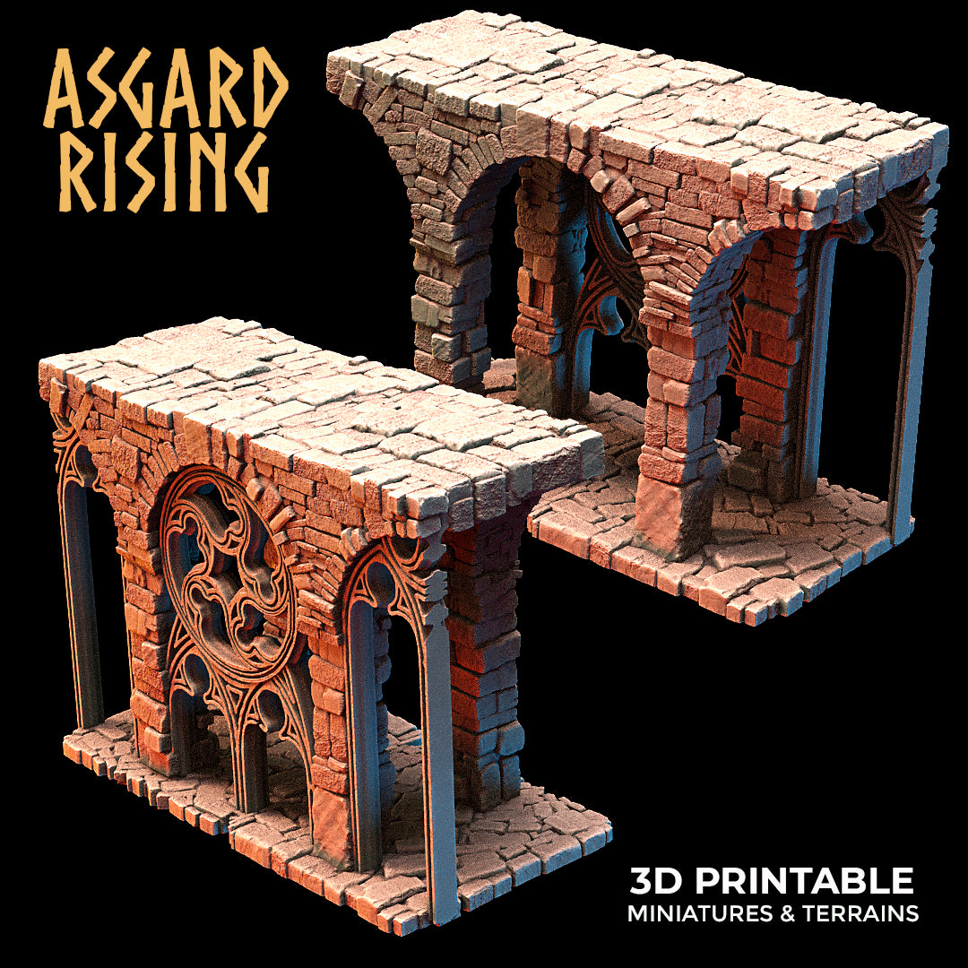 Stone Constructions and Ruins (Crumbling Version) - Modular Resin Custom Terrain - Asgard Rising