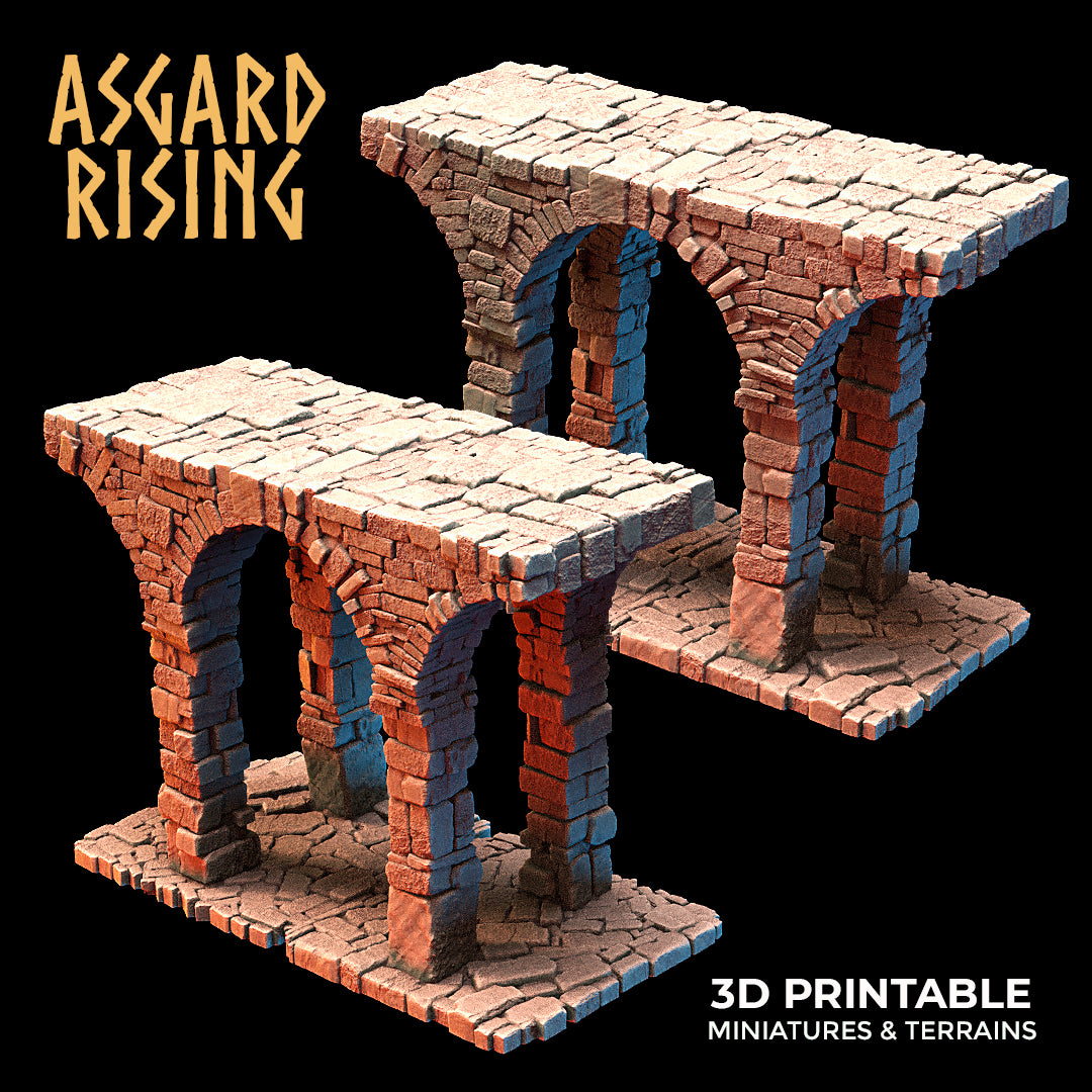 Stone Constructions and Ruins (Crumbling Version) - Modular Resin Custom Terrain - Asgard Rising