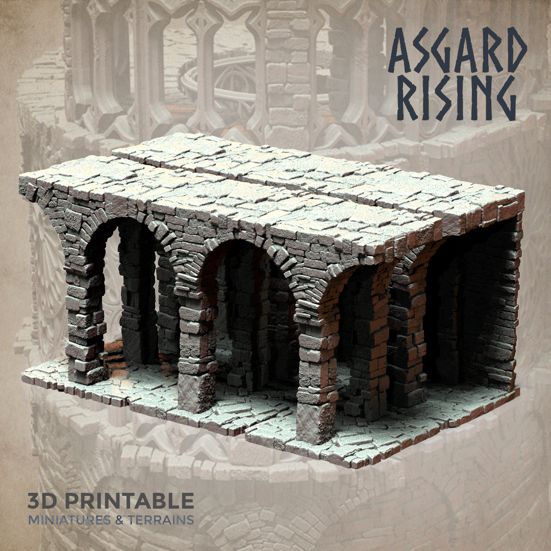 Stone Constructions and Ruins (Crumbling Version) - Modular Resin Custom Terrain - Asgard Rising