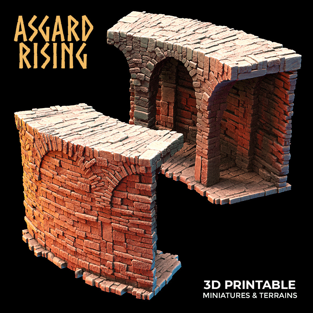 Stone Constructions and Ruins (Crumbling Version) - Modular Resin Custom Terrain - Asgard Rising