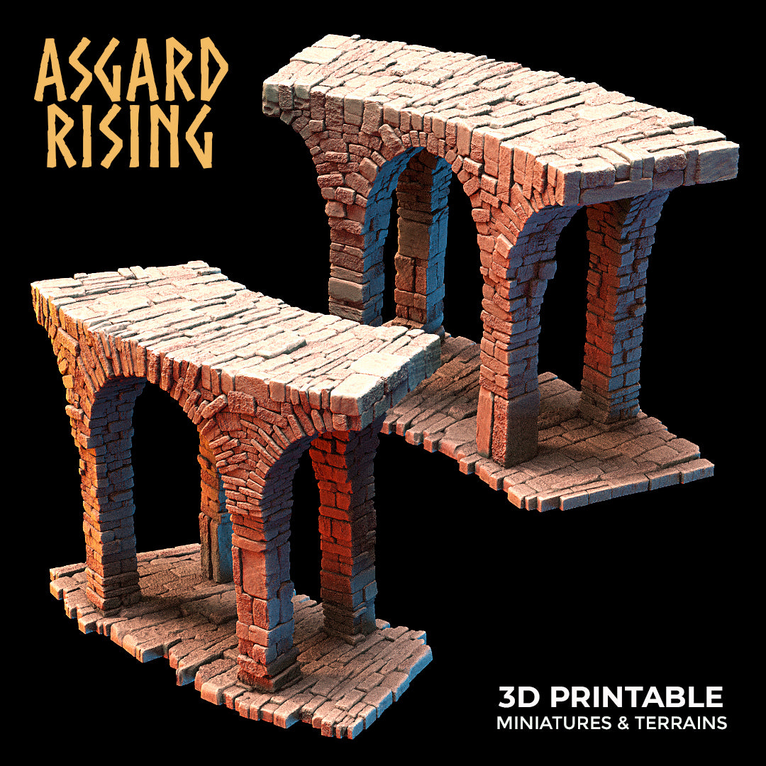 Stone Constructions and Ruins (Crumbling Version) - Modular Resin Custom Terrain - Asgard Rising