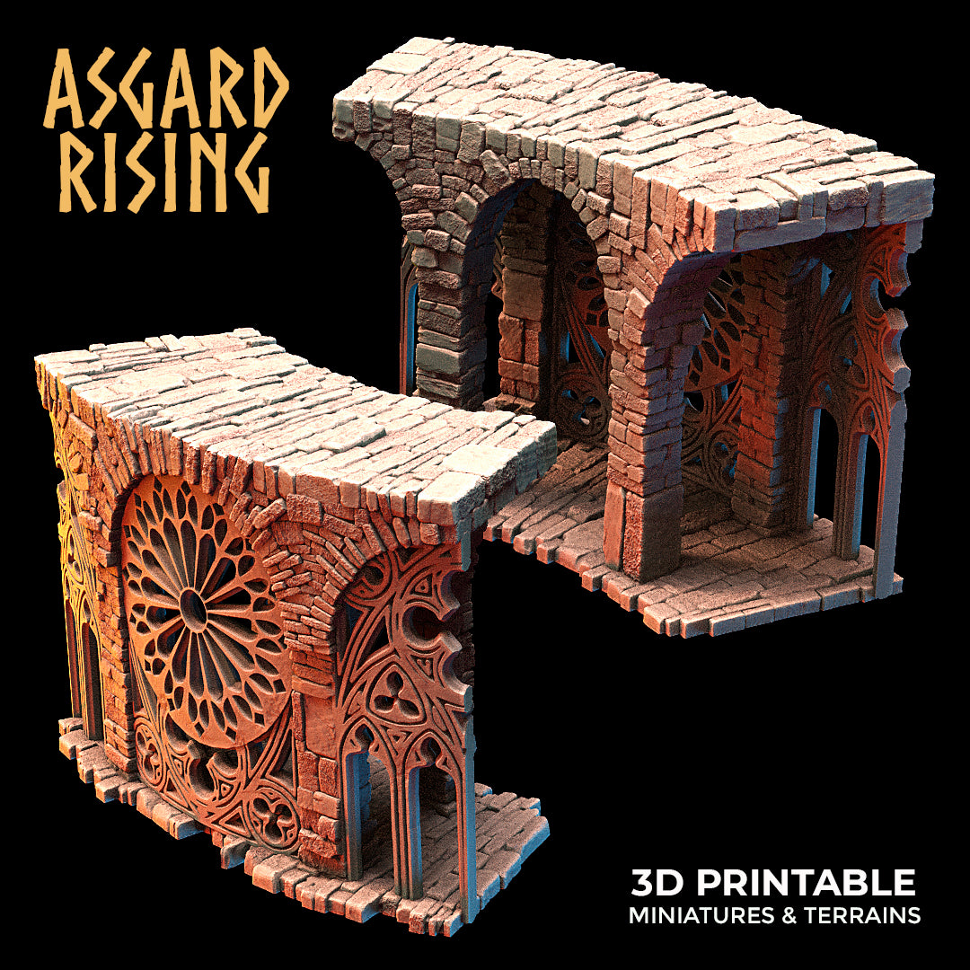 Stone Constructions and Ruins (Crumbling Version) - Modular Resin Custom Terrain - Asgard Rising