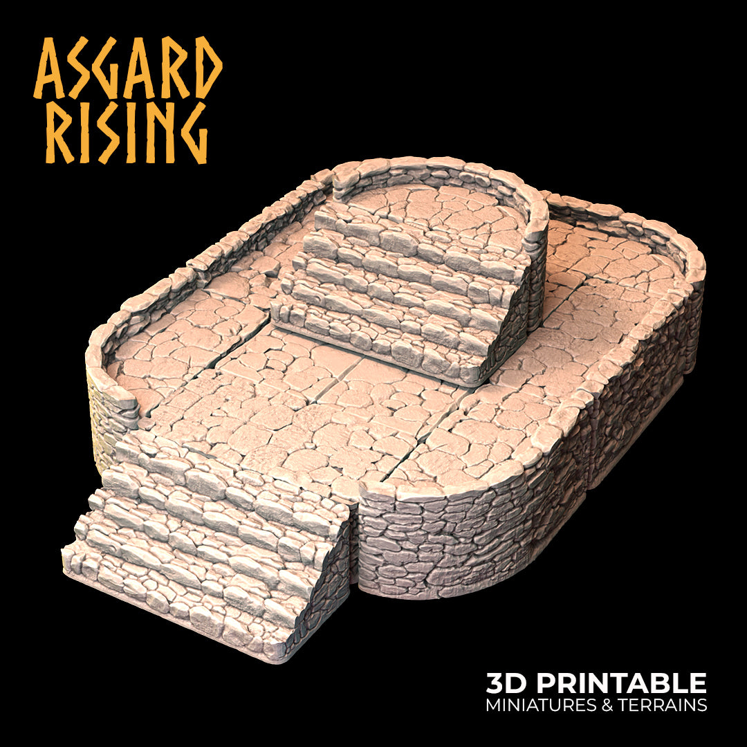 Steinfundament - Modulares individuelles Gelände aus Kunstharz - Asgard Rising