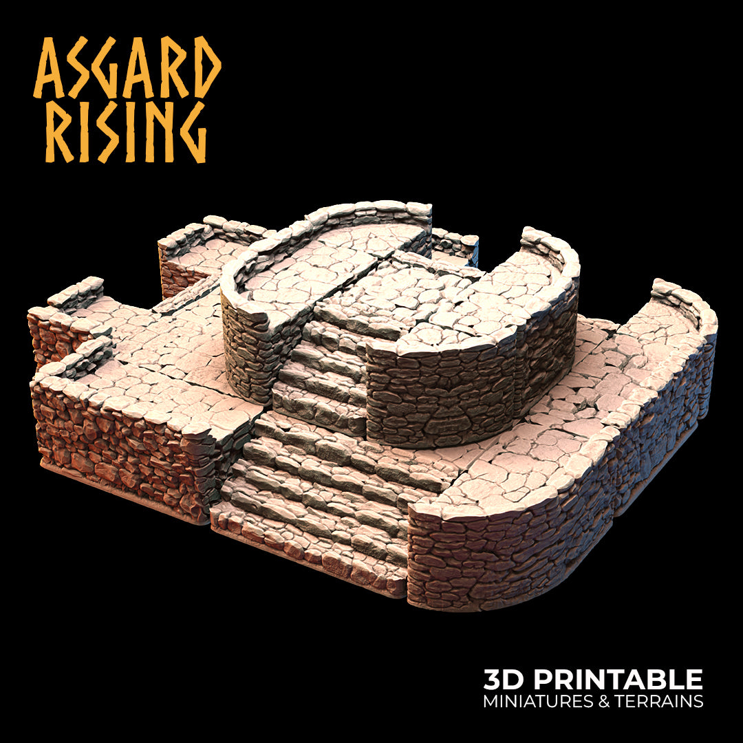 Steinfundament - Modulares individuelles Gelände aus Kunstharz - Asgard Rising