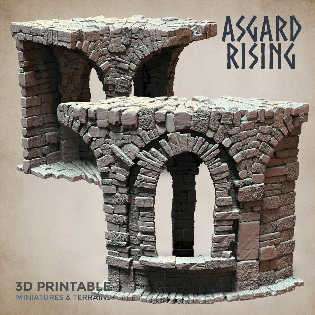 STONE CONSTRUCTIONS & RUINS - Modular Resin Custom Terrain - Asgard Rising