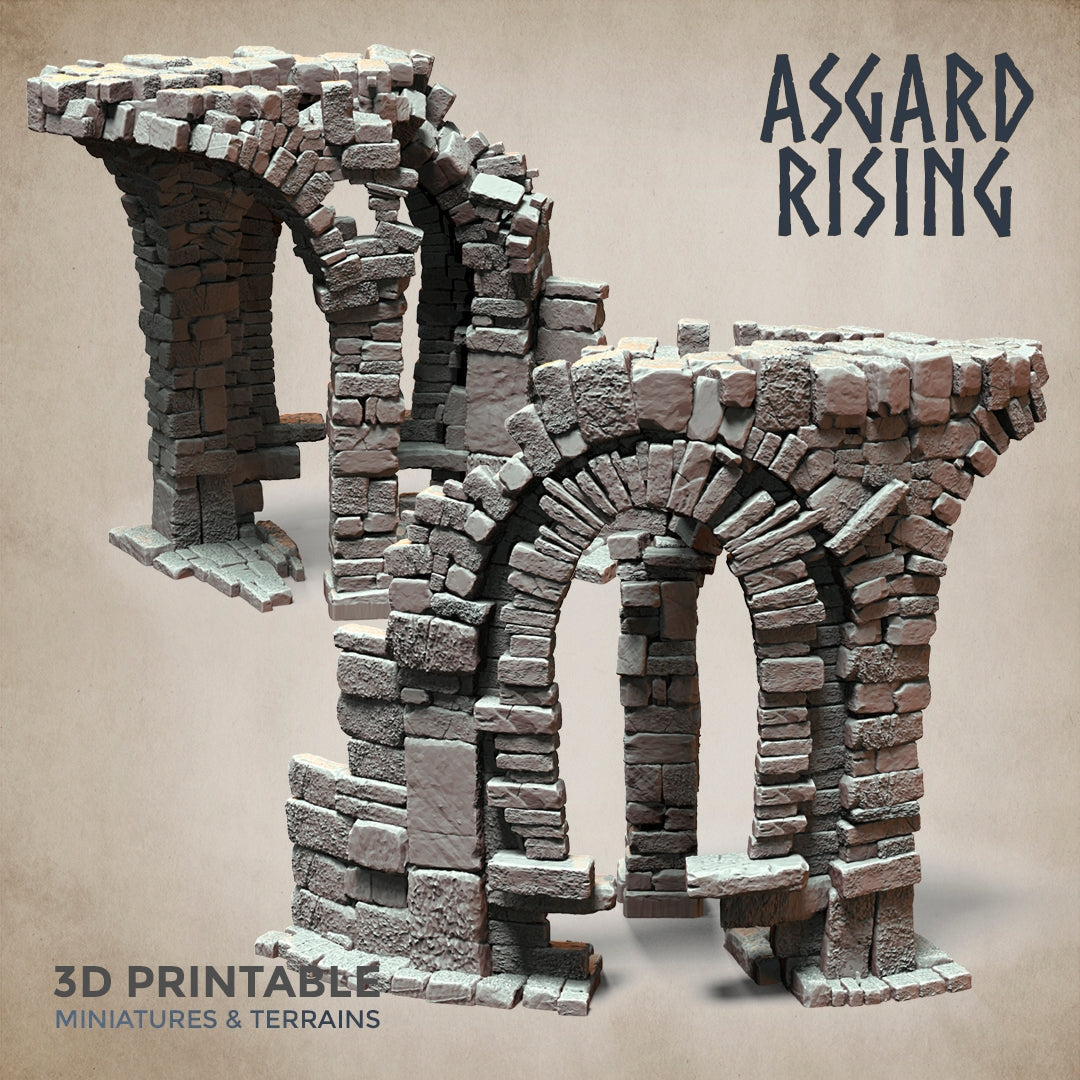 STONE CONSTRUCTIONS & RUINS - Modular Resin Custom Terrain - Asgard Rising