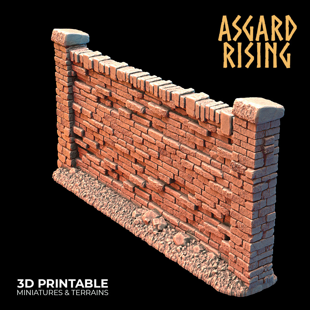 Stone Wall with Gate (ver. 2) - Asgard Rising