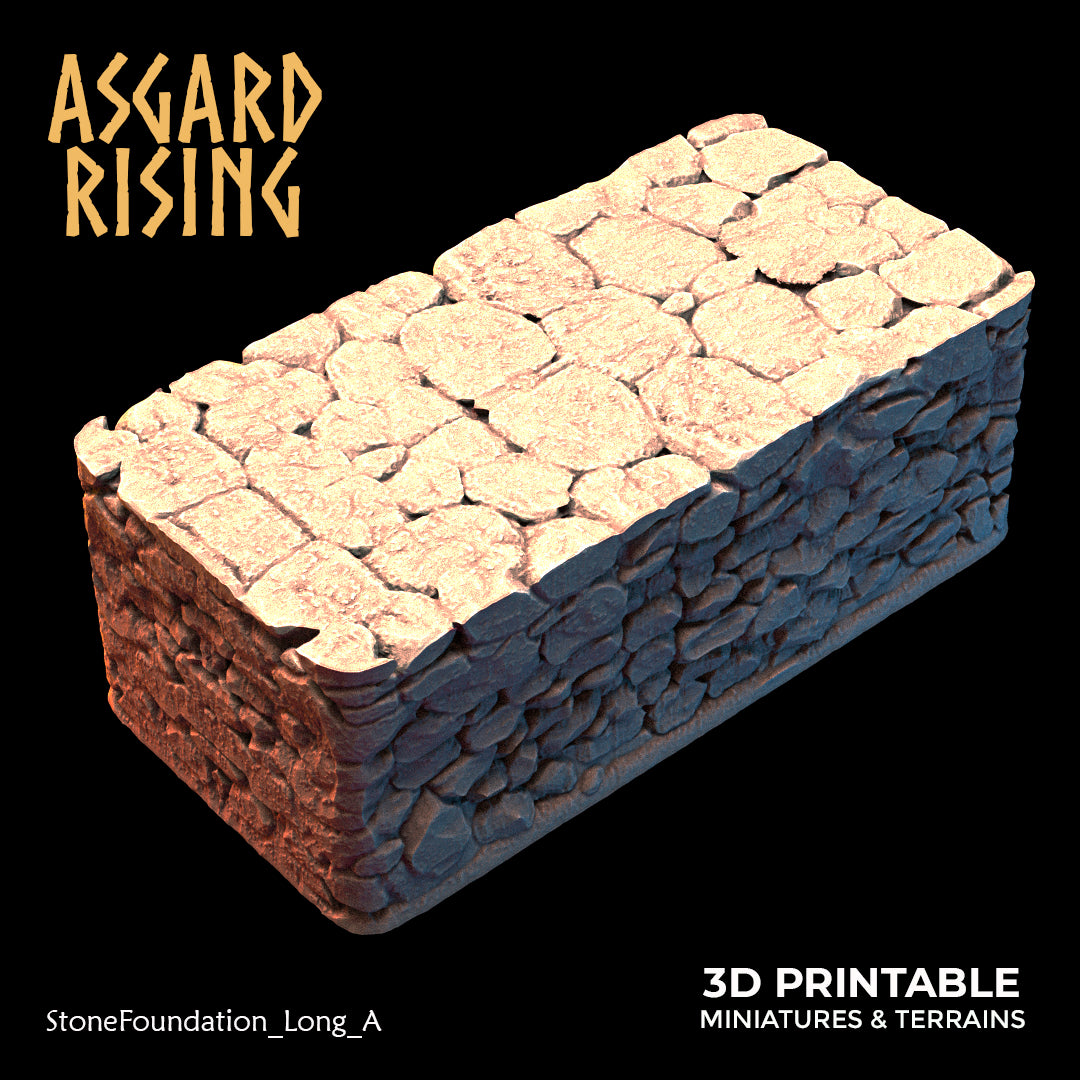 Steinfundament - Modulares individuelles Gelände aus Kunstharz - Asgard Rising