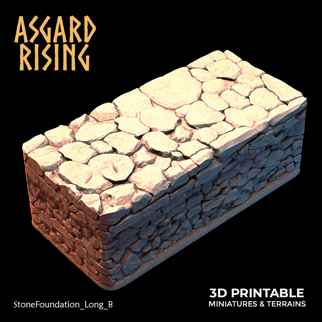 Steinfundament - Modulares individuelles Gelände aus Kunstharz - Asgard Rising