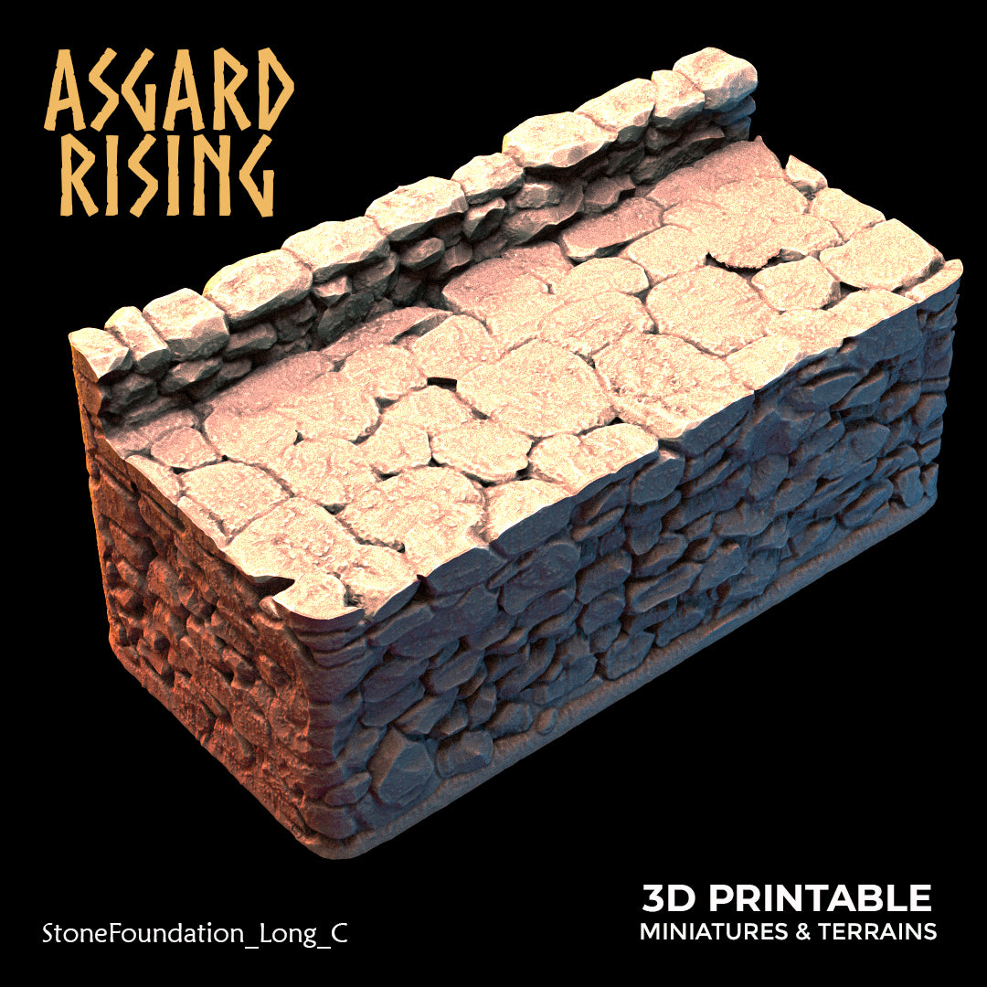 Stone Foundation - Modular Resin Custom Terrain - Asgard Rising