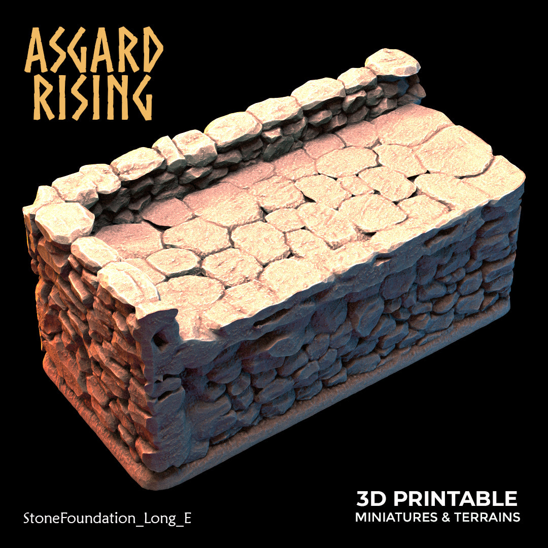 Steinfundament - Modulares individuelles Gelände aus Kunstharz - Asgard Rising