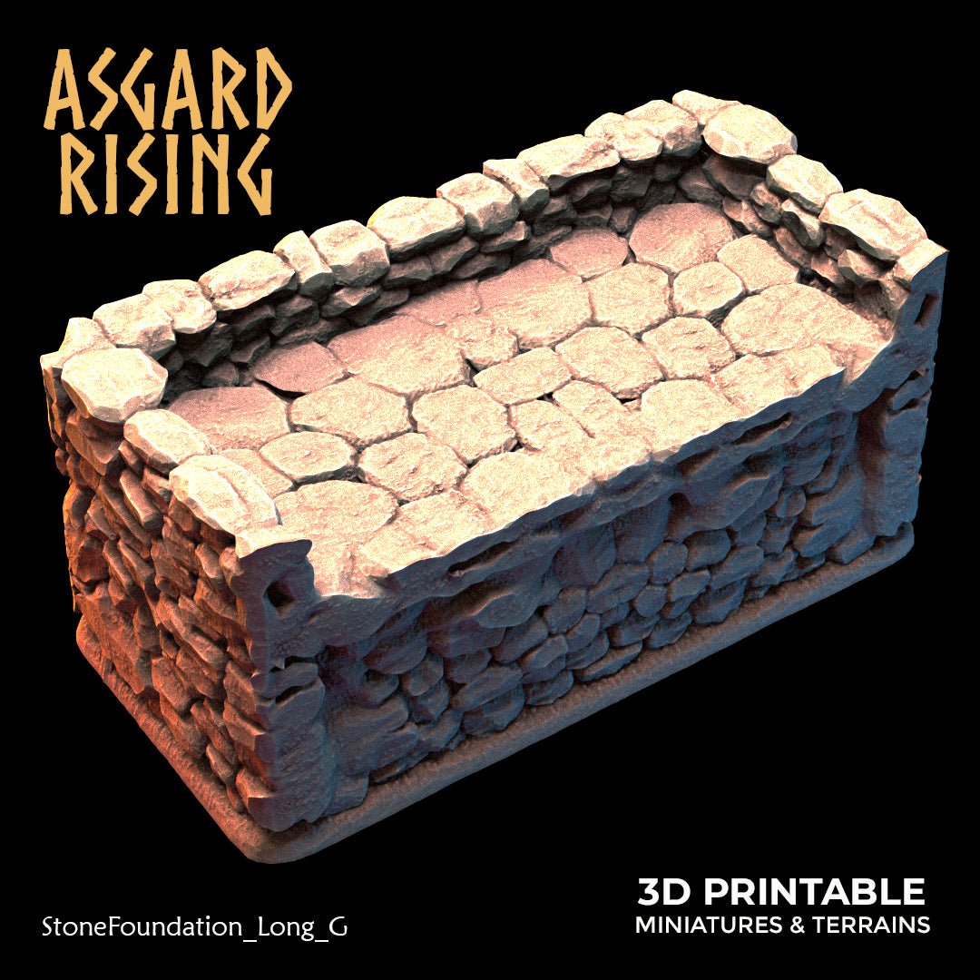 Stone Foundation - Modular Resin Custom Terrain - Asgard Rising