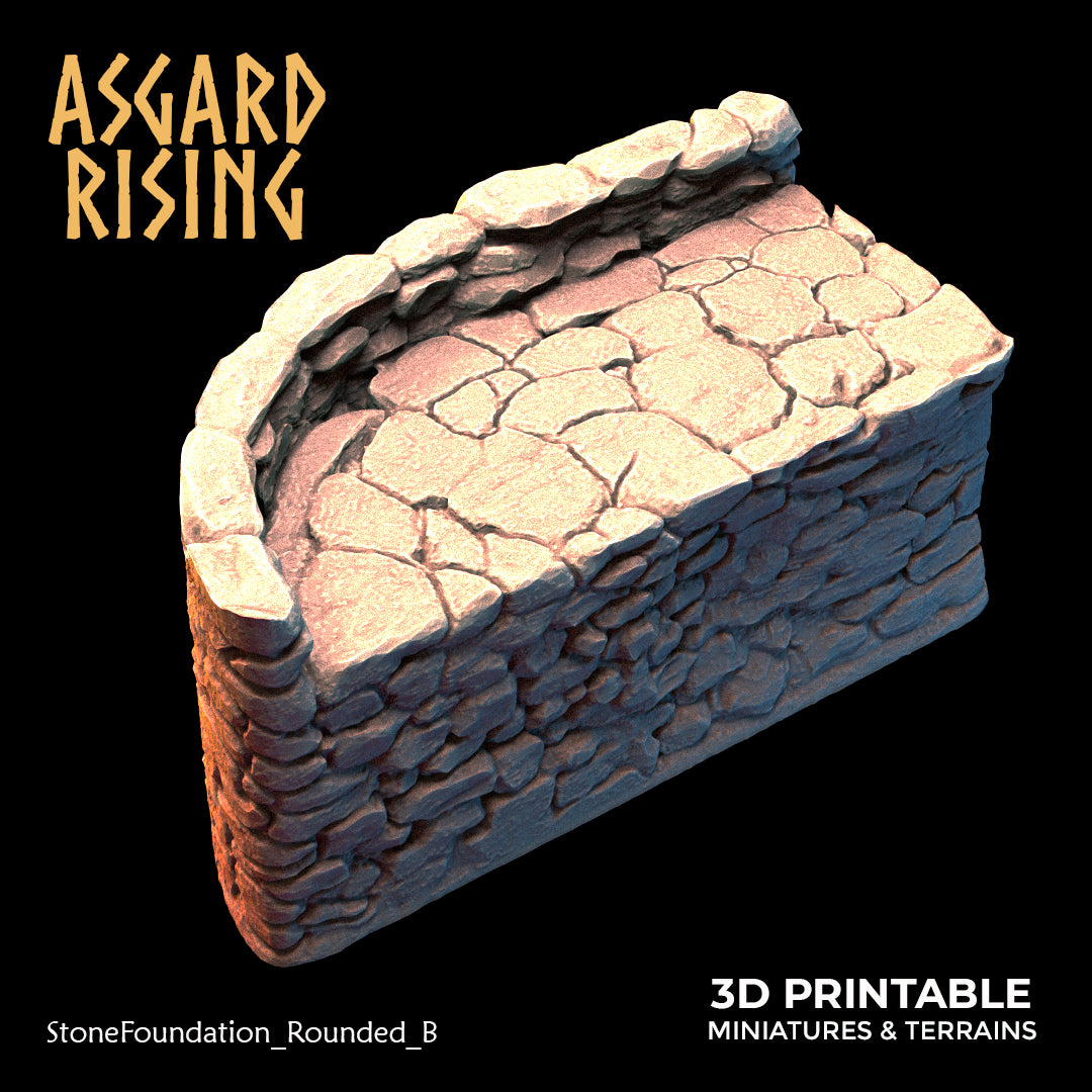 Stone Foundation - Modular Resin Custom Terrain - Asgard Rising