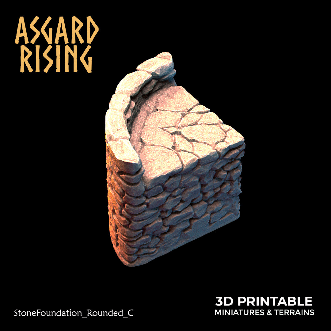 Stone Foundation - Modular Resin Custom Terrain - Asgard Rising