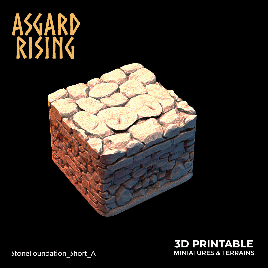 Steinfundament - Modulares individuelles Gelände aus Kunstharz - Asgard Rising