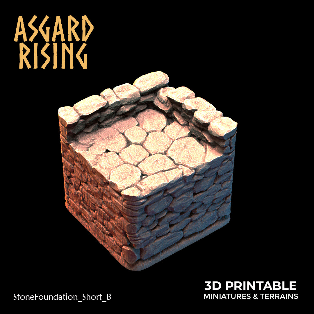 Stone Foundation - Modular Resin Custom Terrain - Asgard Rising