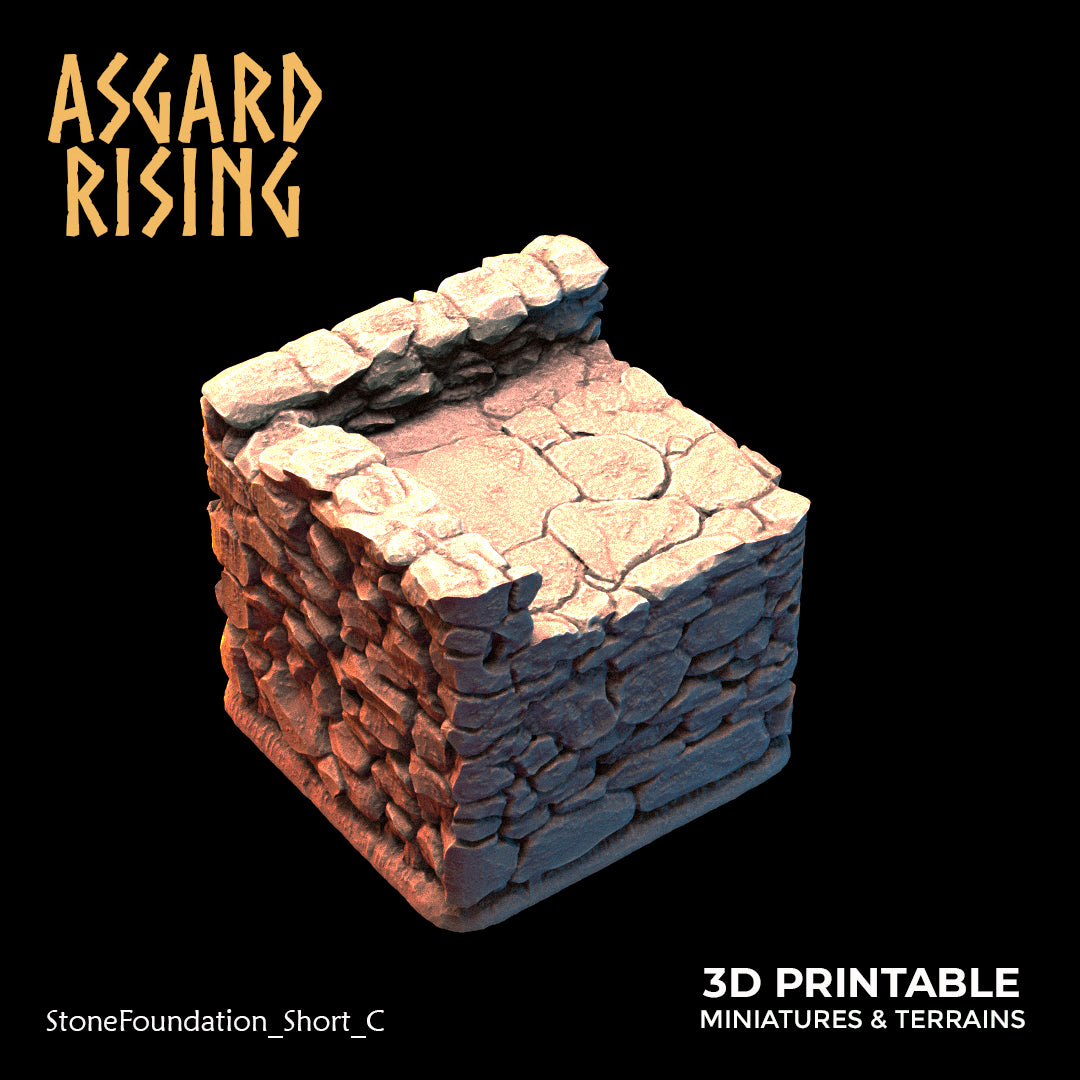 Stone Foundation - Modular Resin Custom Terrain - Asgard Rising