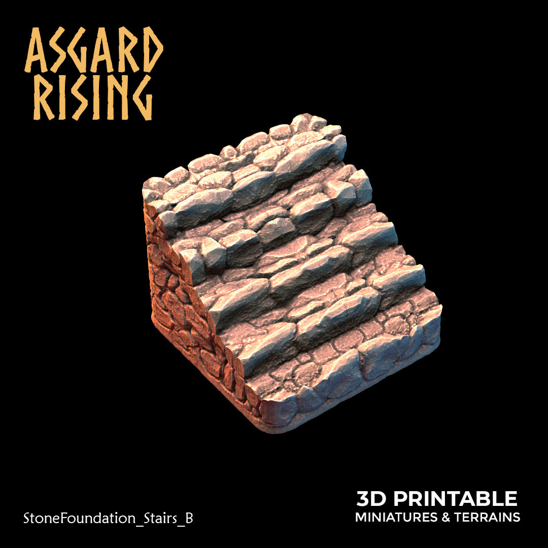 Steinfundament - Modulares individuelles Gelände aus Kunstharz - Asgard Rising