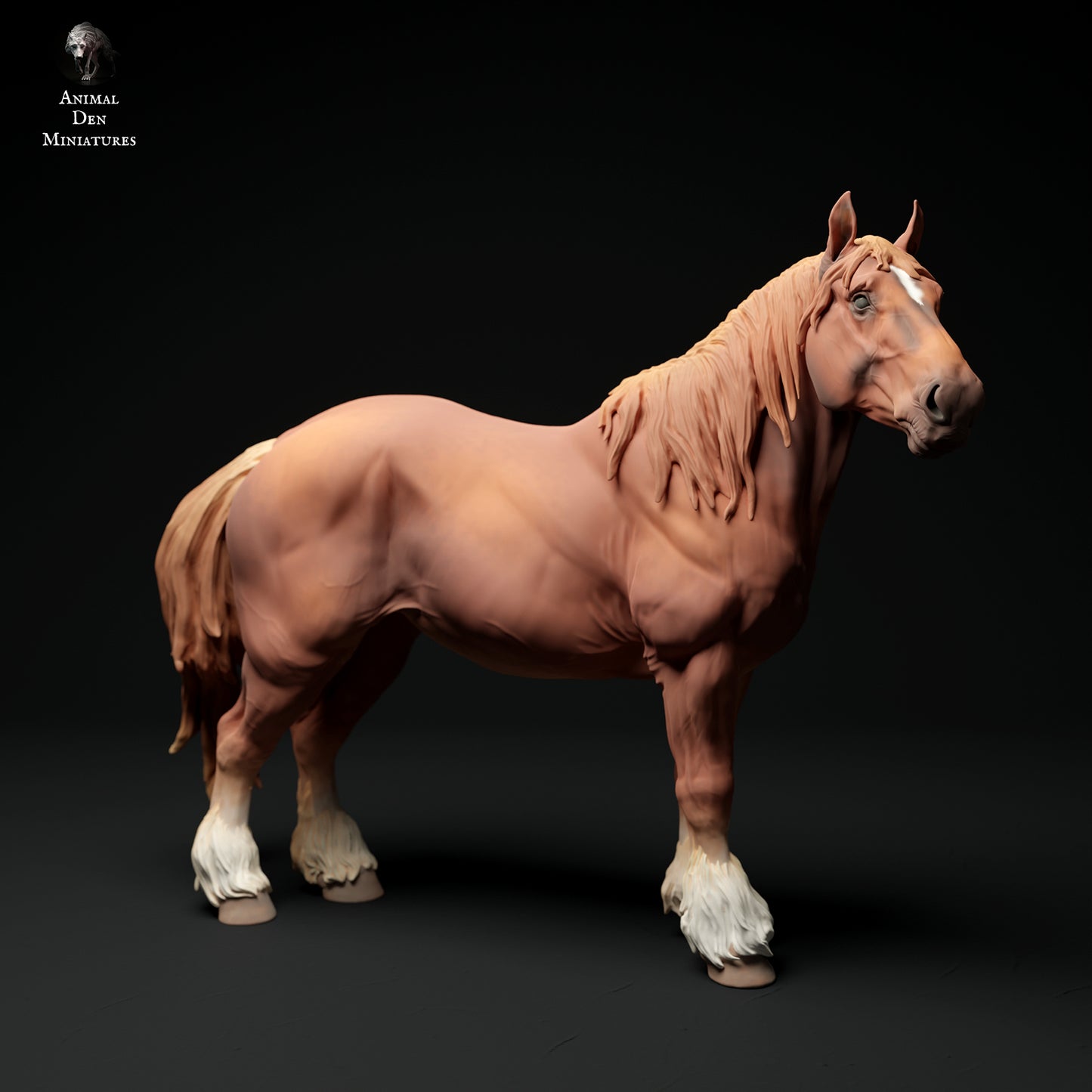 Suffolk Punch Horse Mare - Animal Den Miniatures