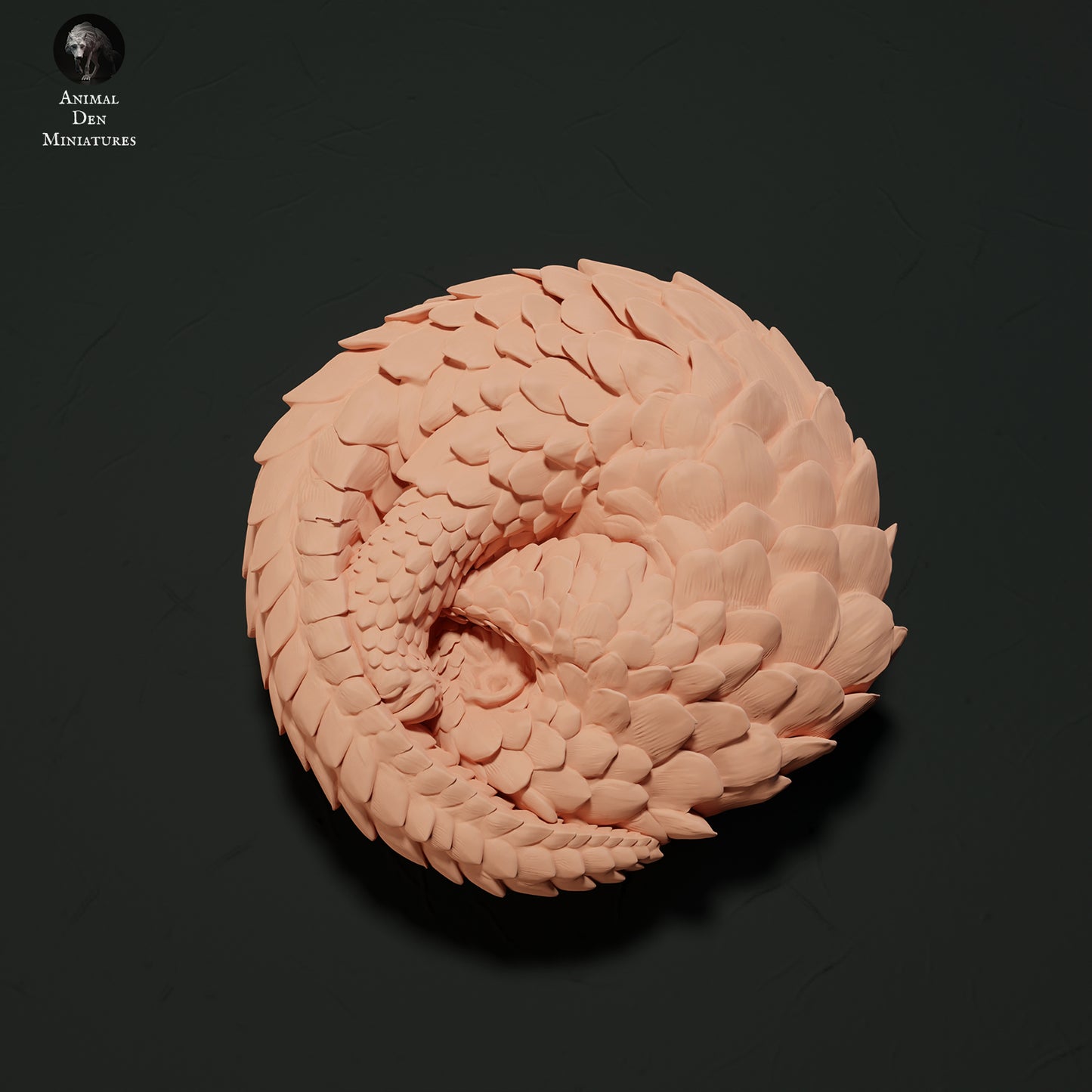 Sunda Pangolin Curled Up - Animal Den Miniatures