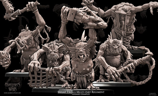 5x Swamp Trolls multi-part regiment - Avatars of War