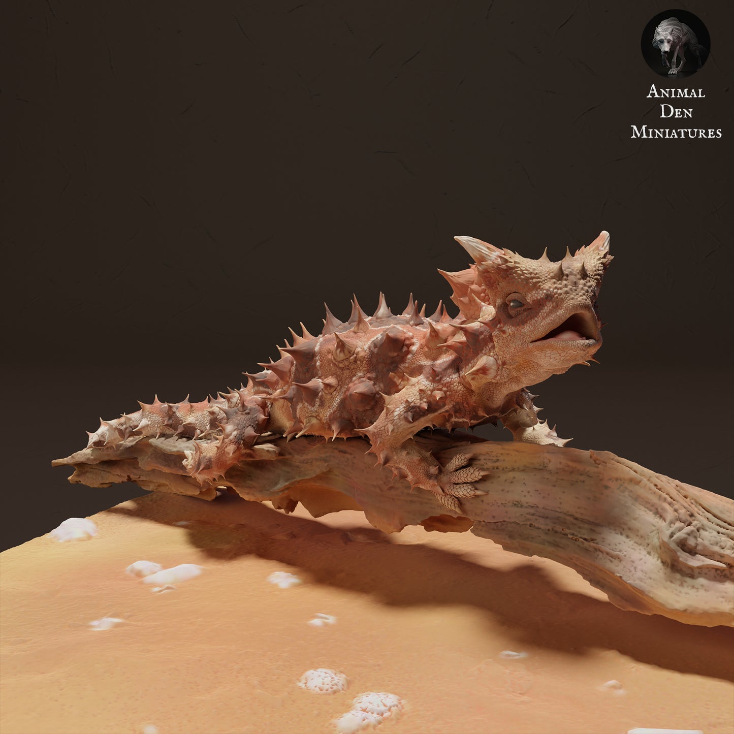 Thorny Devil on Branch - Animal Den Miniatures