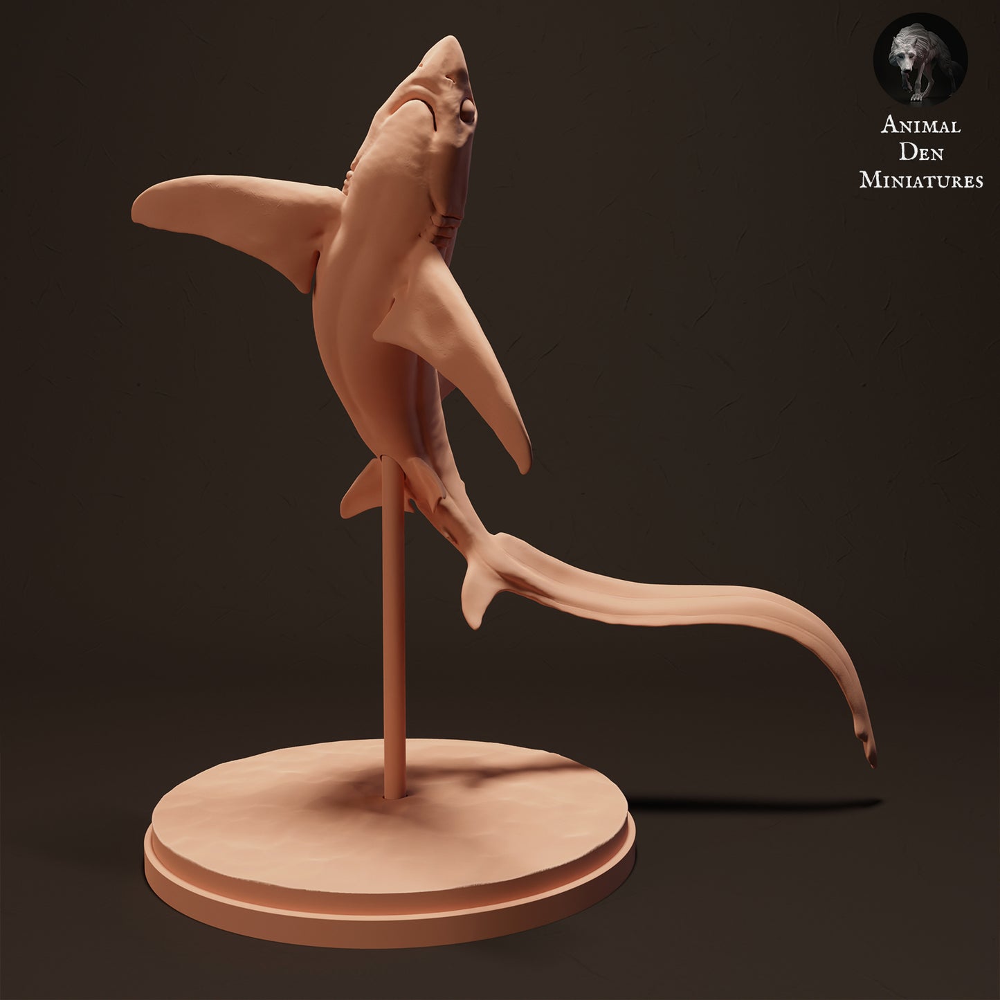 Big Eye Thresher Shark Jumping - Animal Den Miniatures