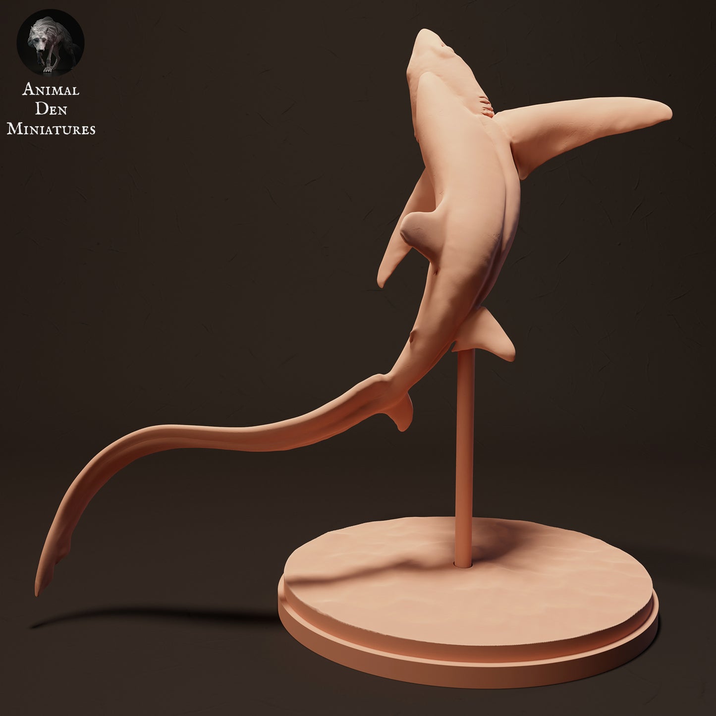 Big Eye Thresher Shark Jumping - Animal Den Miniatures