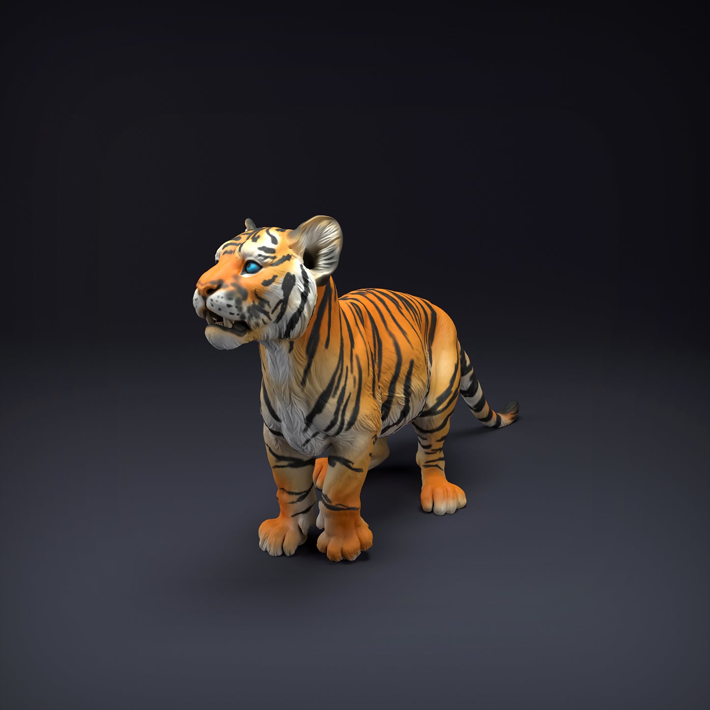 Bengal Tiger Cub - Animal Den Miniatures