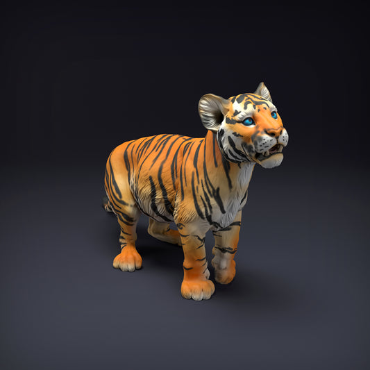 Bengal Tiger Cub - Animal Den Miniatures