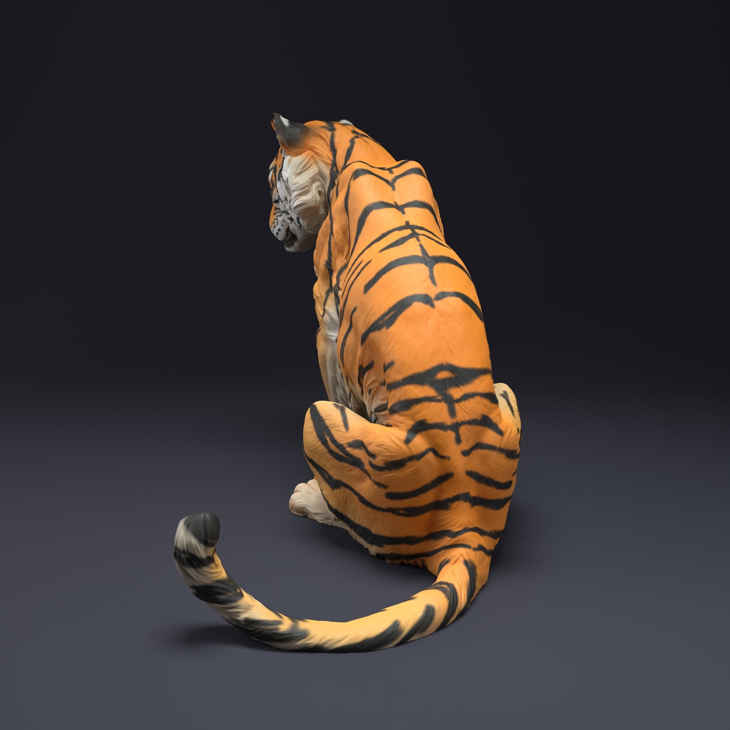 Bengal Tiger Sit - Animal Den Miniatures