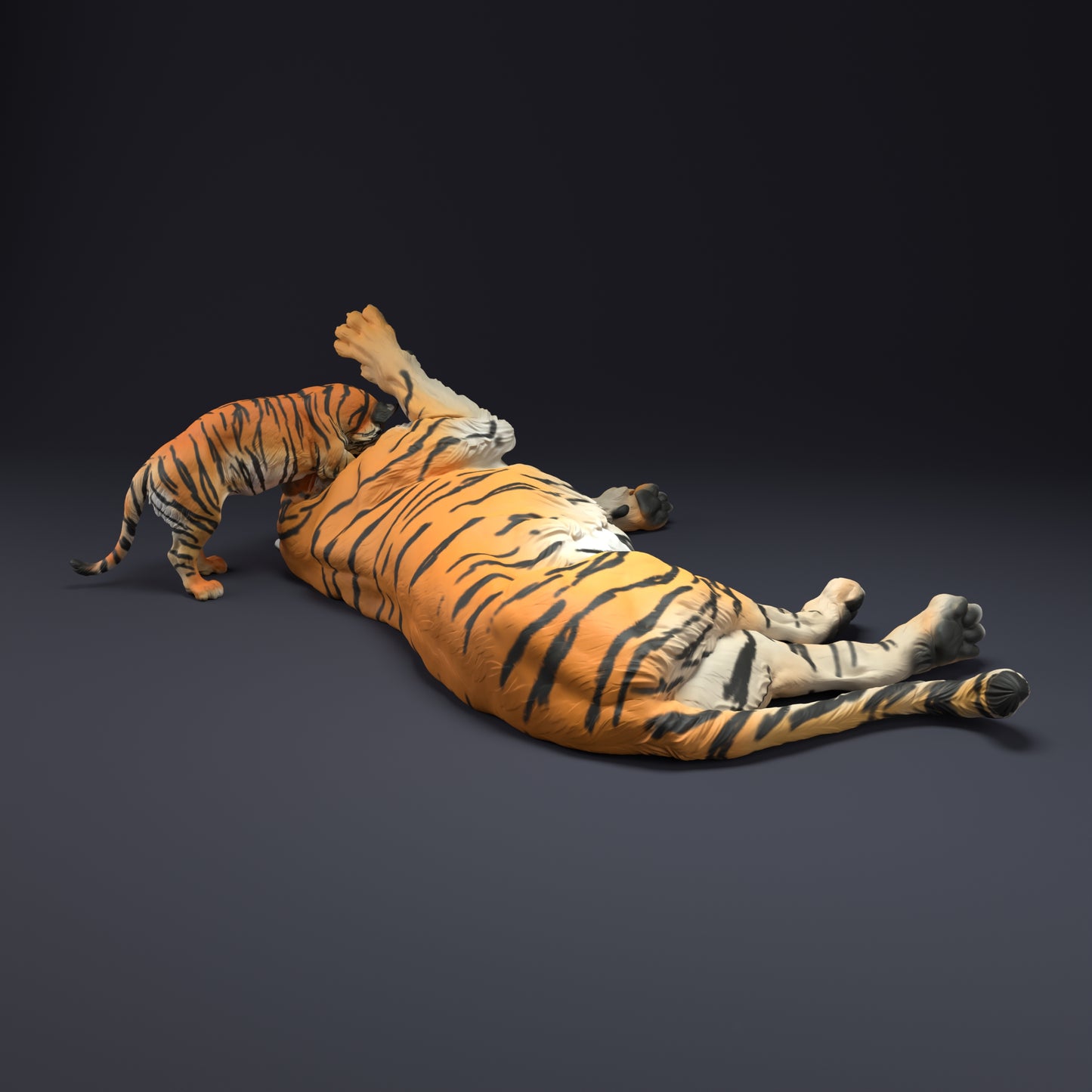 Bengal Tiger and Cub - Animal Den Miniatures