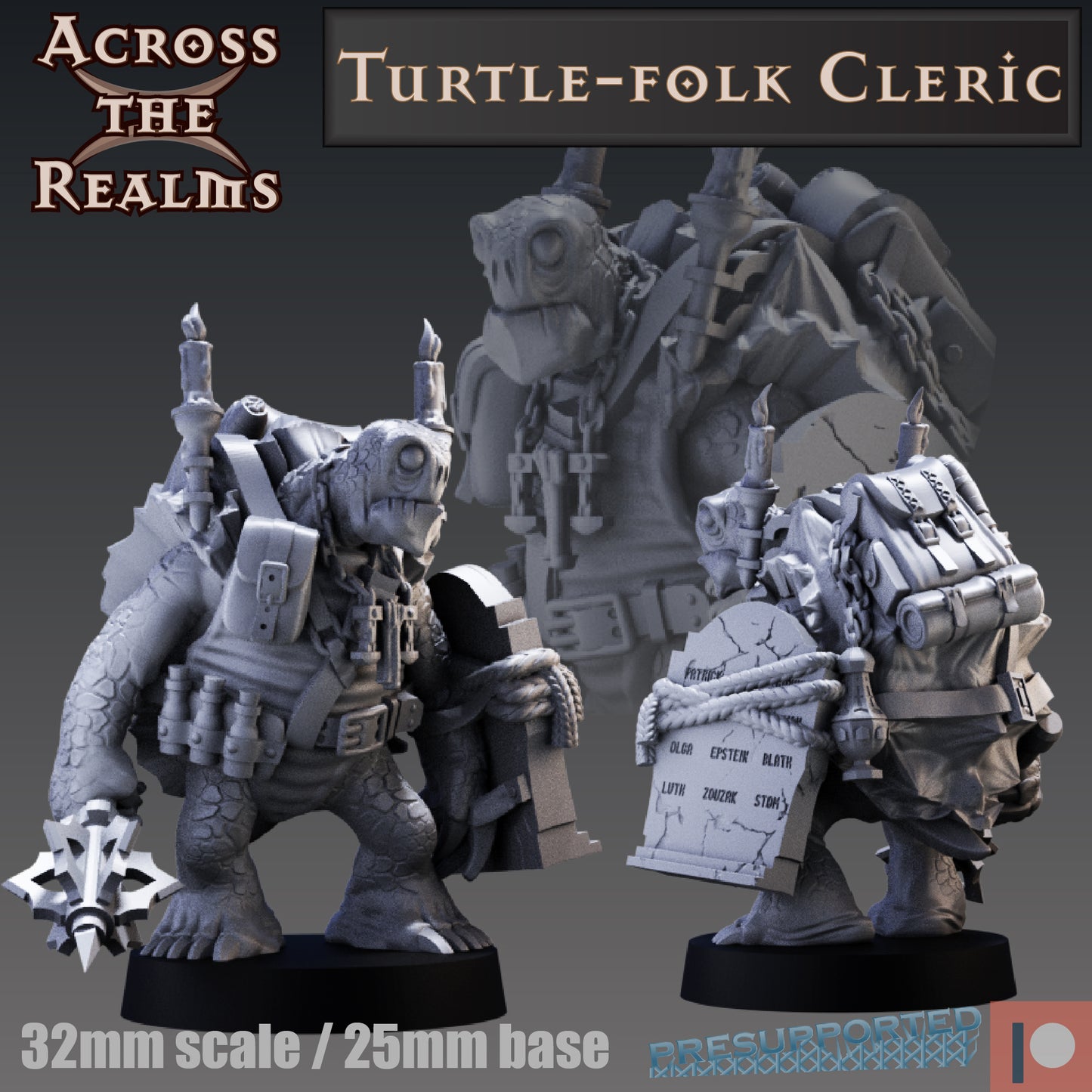 1x Turtle-Folk Cleric - Across the Realms