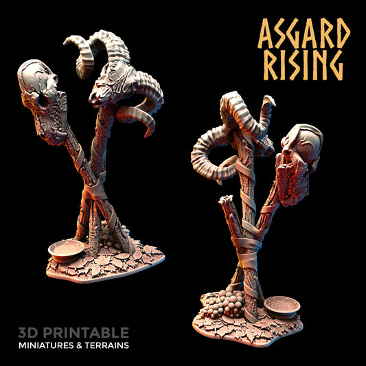 Totem Marker Skull No Entry Forest  - Asgard Rising