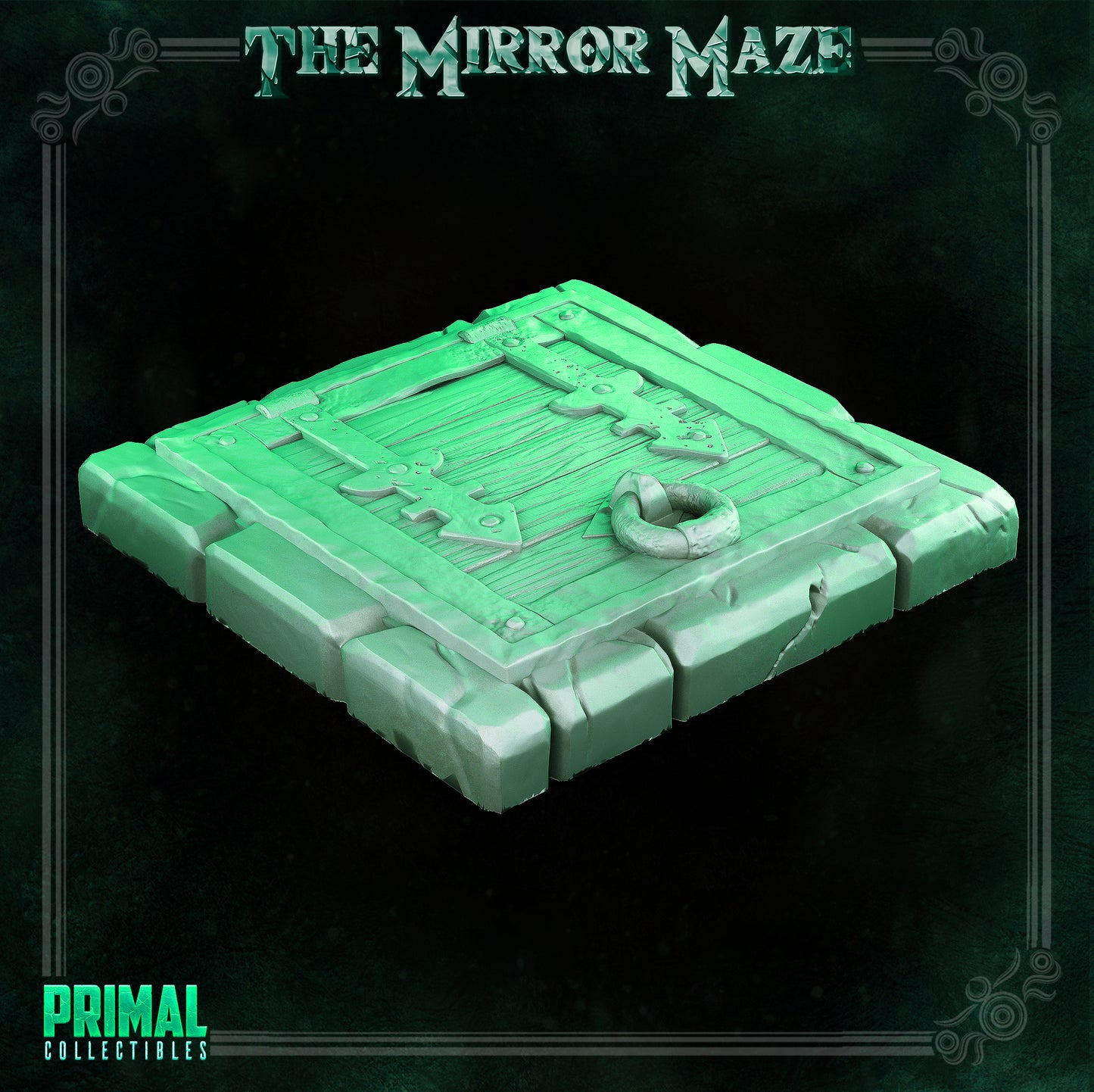 Trapdoor & Wooden door - THE MIRROR MAZE - MASTERS OF DUNGEONS QUEST - Primal Collectibles