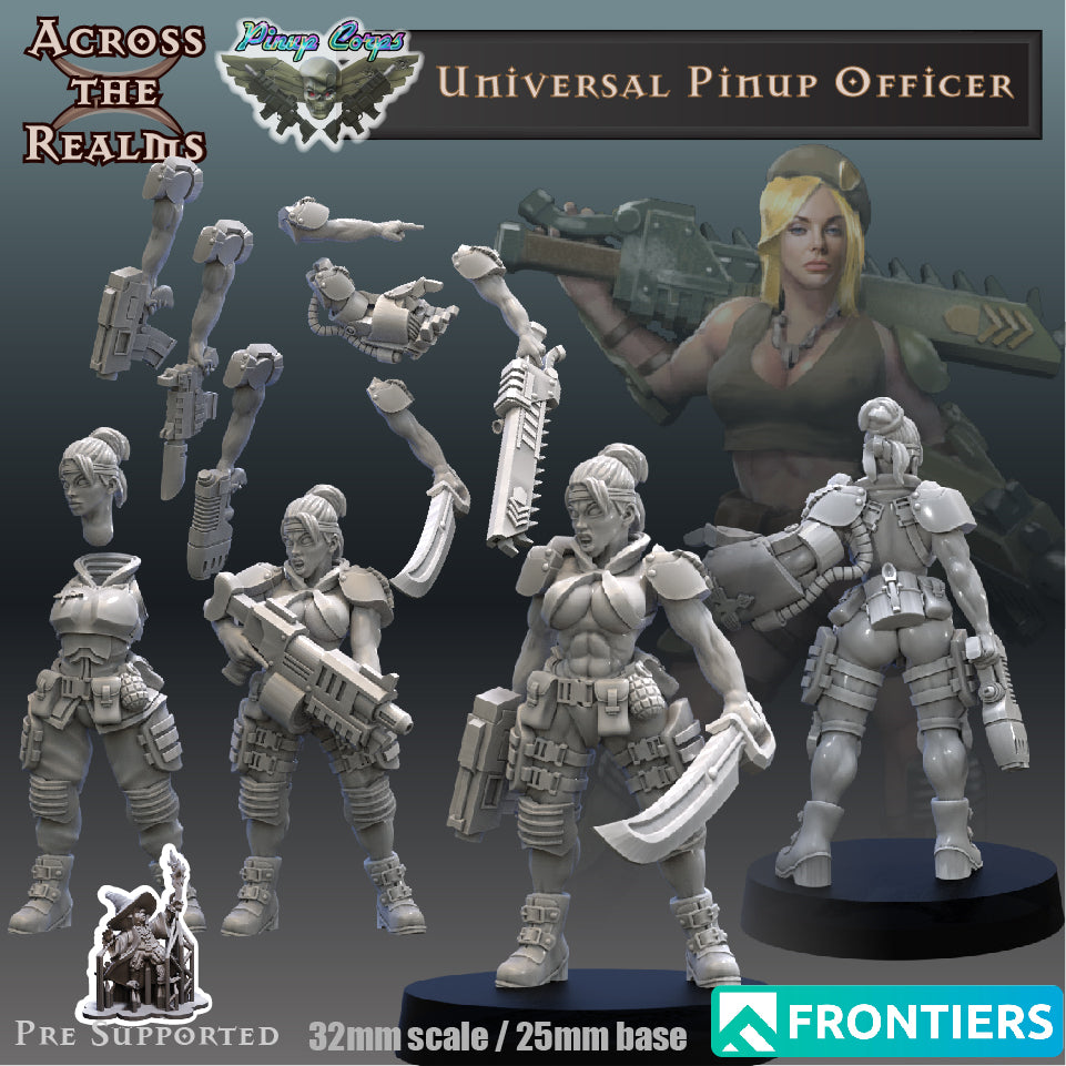 2x Universal Pinup Officer - Across the Realms