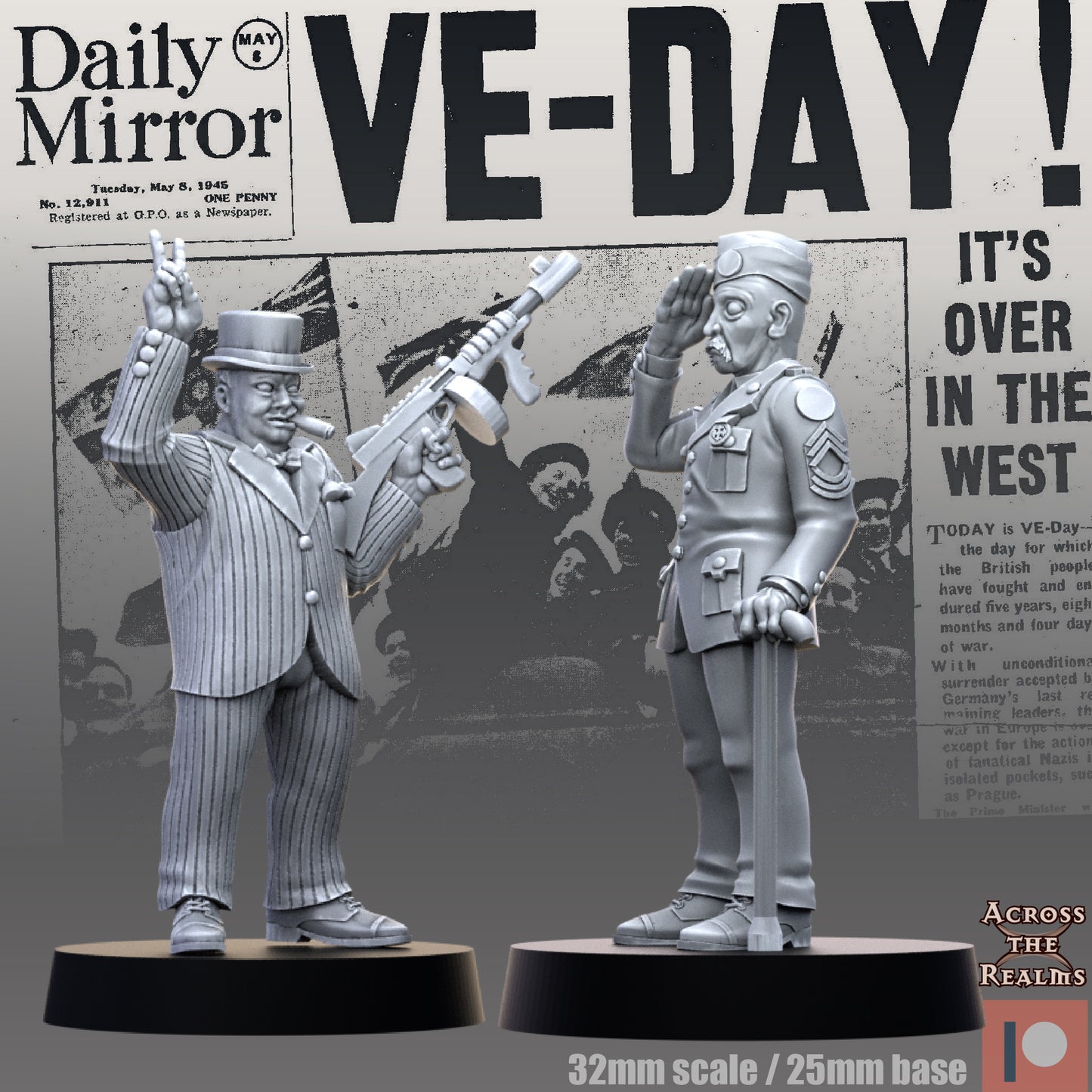 Churchill Victory in Europe Day - Across the Realms